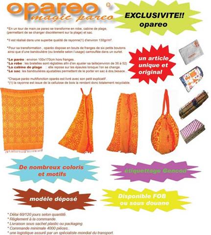 grossiste destockage magic pareo  magic sarong 